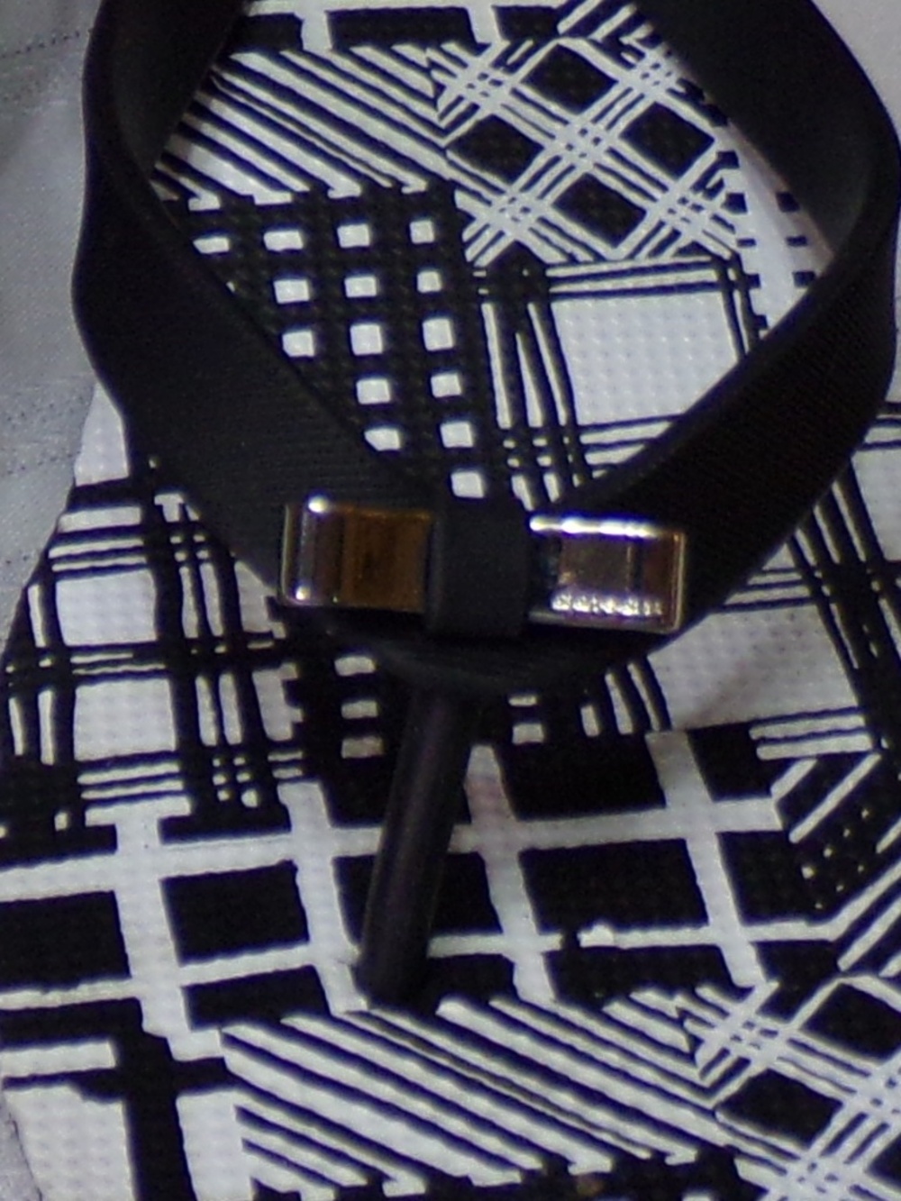 NWOB Coach New York Geometric Graphic Print Thong Bow Wedge Sandal Blk/Wh SzUS 7 - Picture 11 of 14